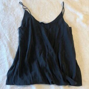 Bailey 44 Silk Camisole Spaghetti Strap Gray V Neck Excellent Condition Small